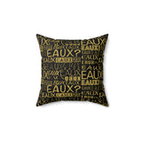 EAUX - GOLD THROW PILLOW