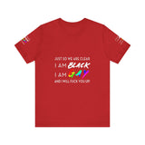 BLACK GAY FUP WHITE UNISEX SHORT SLEEVE T-SHIRTS