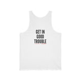 GET IN GOOD TROUBLE - BLACK UNISEX TANK TOP