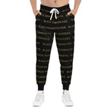 BLACK MAGIC - BLACK GOLD ATHLETIC JOGGERS