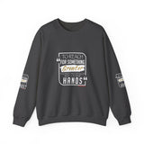 REACH FOR SOMETHING WHITE GOLD UNISEX SWEATSHIRTS