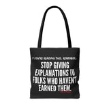 EXPLANATION TOTE BAG