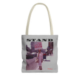 STAND - BLACK TOTE BAG