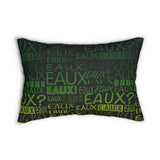 EAUX- MARDI GRAS LUMBAR PILLOW