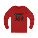 COUNT IT ALL JOY-RBG UNISEX LONG SLEEVE T-SHIRTS