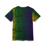 EAUX BLACK ON MARDI GRAS AOP UNISEX T-SHIRT