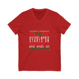 FRIENDLY REMINDER UNISEX V-NECK T-SHIRT