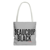 BEAUCOUP BLACK - BLACK UNISEX TOTE BAG