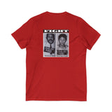 FIGHT - WHITE UNISEX V-NECK T-SHIRT