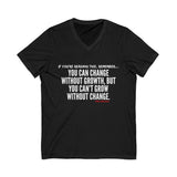 GROWTH AND CHANGE UNISEX V-NECK T-SHIRTS
