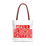#AllBlocksMatter Tote Bag - Empowering AOP Design for Activism
