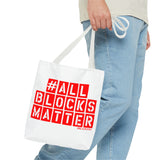 #AllBlocksMatter Tote Bag - Empowering AOP Design for Activism