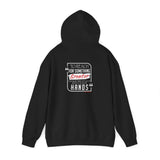 REACH FOR SOMETHING - WHITE RED UNISEX HOODIE