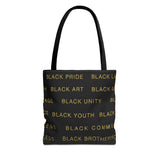 BLACK MAGIC - GOLD LETTERS TOTE BAG