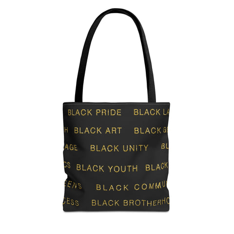 BLACK MAGIC - GOLD LETTERS TOTE BAG