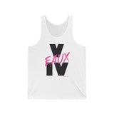 V EAUX IV - BLACK W/ PINK EAUX UNISEX TANK TOP