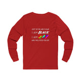 BLACK GAY FUP WHITE UNISEX LONG SLEEVE T-SHIRTS