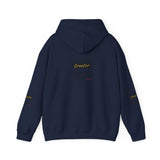 REACH FOR SOMETHING BLACK GOLD UNISEX HOODIE
