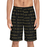 BLACK MAGIC - BLACK GOLD BOARD SHORTS