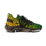 EAUX - BLACK ON MARDI GRAS MESH SNEAKERS