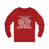HELP THEM PACK UNISEX LONG SLEEVE T-SHIRT