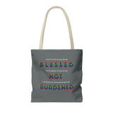 BLACK QUEER RAINBOW TOTE BAG