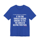 HELP THEM PACK UNISEX SHORT SLEEVE T-SHIRT