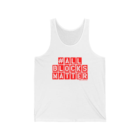 ALLBLOCKSMATTER_Red UNISEX TANK TOP