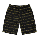 BLACK MAGIC - BLACK GOLD BOARD SHORTS