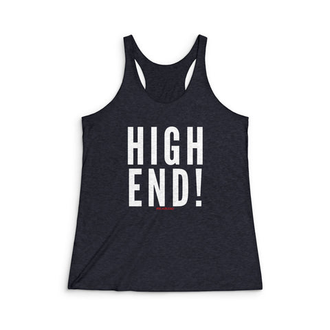 HIGH END WHITE RACERBACK TANK TOP