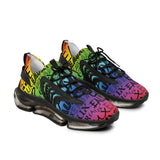 EAUX BLACK ON RAINBOW MESH SNEAKERS