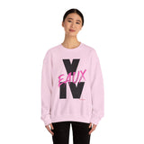 V EAUX IV - BLACK W/ PINK EAUX UNISEX SWEAT SHIRT