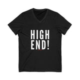 HIGH END WHITE UNISEX V-NECK T-SHIRTS