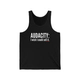 Audacity_white UNISEX TANK TOP