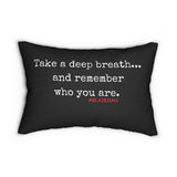 TAKE A DEEP BREATH (CLEAN) LUMBAR PILLOW