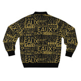 EAUX - GOLD AOP MEN'S BOMBERS JACKET