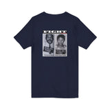 FIGHT - WHITE UNISEX V-NECK T-SHIRT