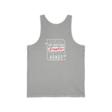 REACH FOR SOMETHING - WHITE RED UNISEX TANKTOP