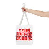 #AllBlocksMatter Tote Bag - Empowering AOP Design for Activism