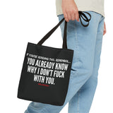 YOU ALREADY KNOW TOTE BAG