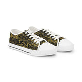 EAUX - GOLD LOW-TOP SNEAKERS WHITE-SOLE