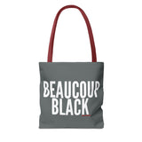 BEAUCOUP BLACK - WHITE TOTE BAG