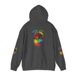 BLACK GAY PROUD FIST UNISEX HOODIE