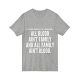 ALL BLOOD UNISEX V-NECK T-SHIRT