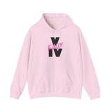 V EAUX IV - BLACK W/ PINK EAUX UNISEX HOODIE