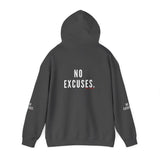 NO EXCUSE UNISEX HOODIE