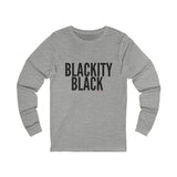 BLACKITY BLACK - BLACK UNISEX LONG SLEEVE T-SHIRT