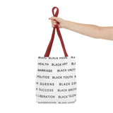 BLACK MAGIC - BLACK LETTERS TOTE BAG