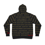 BLACK MAGIC - BLACK GOLD AOP PULLOVER HOODIE