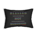 BLACK MAN RAINBOW LUMBAR PILLOW